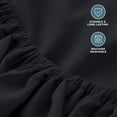 thumbnail image 7 of Bare Home 2-Pack Fitted Sheets - Premium 1800 Collection - Ultra-soft - Deep Pocket - Short Queen, Black, 7 of 7
