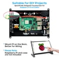 thumbnail image 2 of Monitor táctil ROADOM 7" Raspberry Pi IPS 1024x600, 2 of 8