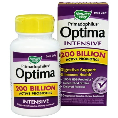 Nature's Way - Primadophilus Optima 200 milliards intensifs - 30 Vegetarian Capsules