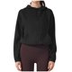 thumbnail image 2 of Chaquetas y prendas de vestir casuales con capucha de manga larga para mujer, color sólido, cuello redondo, traje de yoga ajustado de manga larga, camiseta con rosca, camiseta de manga corta con cuell, 2 of 5