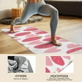 thumbnail image 4 of Strawberry Plants Fruit Heart White Pattern Hot Yoga Mat Towel Non Slip for Hot Yoga - Quick-Drying Yoga Mat Cover with 4 Corner Pockets with Travel Bag - Hot Yoga Towel Non Slip 70"x26", 4 of 6