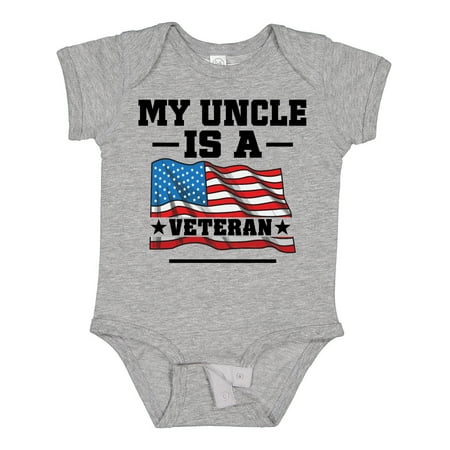 

Inktastic Uncle Military Veteran Gift Baby Boy or Baby Girl Bodysuit