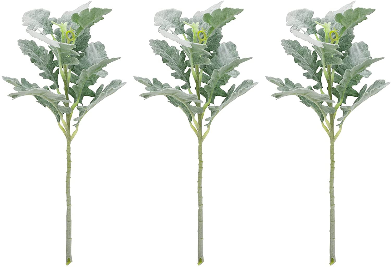 3PCS Fake Eucalyptus Leaves Artificial Greenery Stems Faux Branches