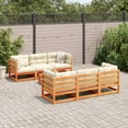 thumbnail image 3 of vidaXL 7 Piece Patio Sofa Set Wax Brown Solid Wood Pine, 3 of 10