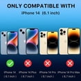 thumbnail image 4 of Funda MYBAT Skin Feeling para iPhone 14 Negra, 4 of 8