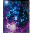 thumbnail image 3 of Galaxy Blanket Soft Comfortable Purple Print Throw Blanket for Sofa Chair Bed Office 50"x60", 3 of 6