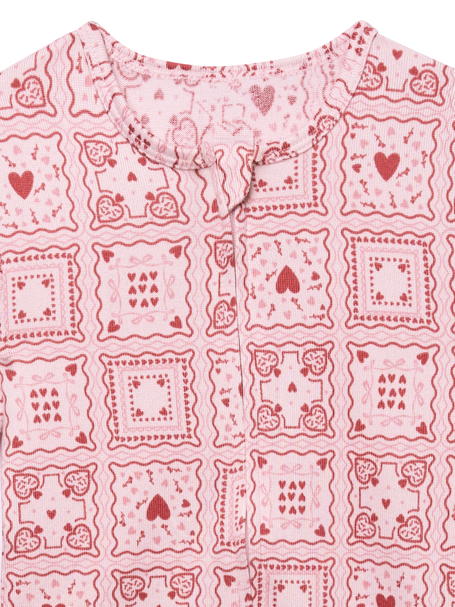 Modern Moments by Gerber Toddler Neutral Valentine´s Day One-Piece Pajama, Sizes 12M-5T