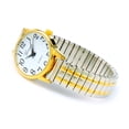 thumbnail image 4 of 2Tone Medium Size Face Easy to Read Geneva Stretch Band Watch, 4 of 4