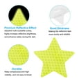 thumbnail image 4 of Uxcell Reflective Stickers Warning Star Reflector for Safety in Dark Conditions Green, 4 of 7