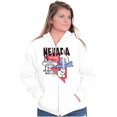 thumbnail image 3 of The Smurfs Nevada State NV Cartoon Zip Up Hoodie Men's Women's Brisco Brands S, 3 of 5
