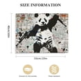 thumbnail image 3 of Acheng  Banksy Canvas Wall Art - Panda with on Wall Cities Animals Digital Art for Living Room, Bedroom, Office pattern1, 3 of 6
