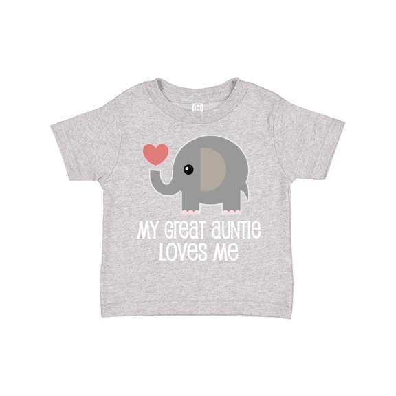 Inktastic Great Auntie Loves Me Elephant Boys or Girls Toddler T-Shirt