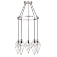 thumbnail image 3 of Woodbridge Lighting Lanning 5-Light Metal Chandelier in Satin Nickel, 3 of 7
