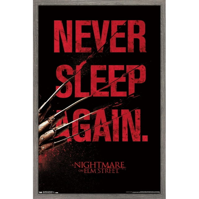 A Nightmare on Elm Street - Sleep Wall Poster, 22.375" x 34" Framed