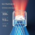 thumbnail image 3 of Portable USB Rechargeable Handheld Mini Turbo Fan - High-Speed, Digital Display, 3 of 5