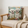 thumbnail image 6 of Tuvgenk Throw Pillow Covers Embroidered 18x18 In Indoors Polyester Pillowcases Dog Multicolor Furry for Patio, 6 of 6
