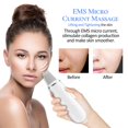thumbnail image 3 of Limpieza ultrasónica Limpieza profunda de la cara Estiramiento facial Masaje Peeling Pala Limpiador de poros faciales Máquina de depuración de la piel facial Feliz Sencillez, 3 of 5