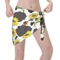thumbnail image 3 of Disketp Black Cow Print Women Swimsuit Cover Up Short Chiffon Summer Beach Sarong Bikini Wrap Skirt Bathing Suit, 3 of 7