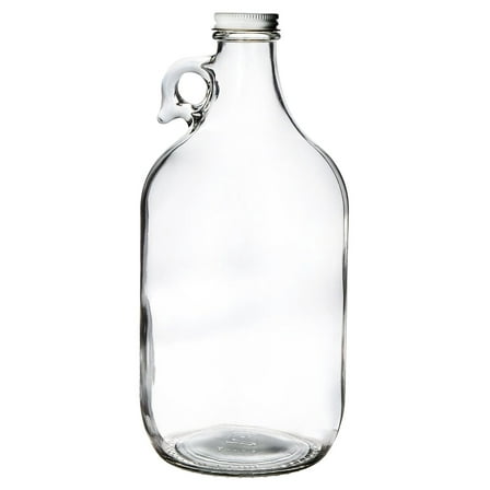 13-DXKS-HM6G Growler, Clear Glass Half-Gallon (64oz) with lid