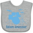 thumbnail image 3 of Inktastic Future Drummer Music Boys Baby Bib, 3 of 4