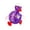Purple, variant on Maltose Squish Duck Decompression Squeeze Figure, 1-Pack Slow Rising Gel Sensory Fidget for Stress Relief and Anxiety, Desktop Collectible Decor Pink