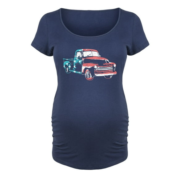 Bloom Maternity - Americana Truck - Maternity Scoop Neck T-Shirt