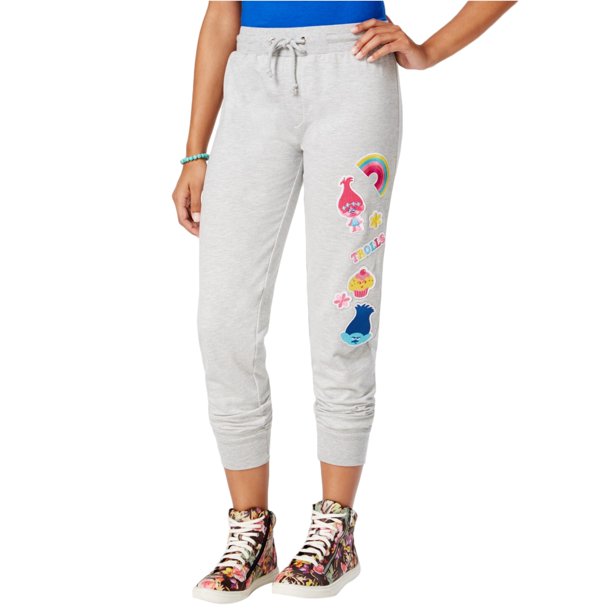 Dreamworks Womens Patch Casual Jogger Pantalones, Gris, Mediano DreamWorks Persona que practica jogging
