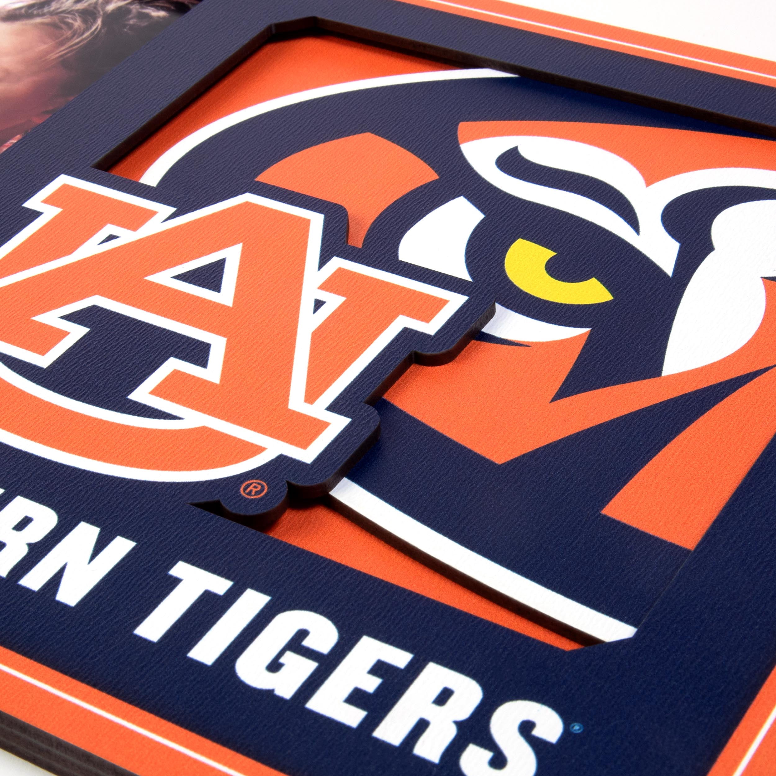 Auburn Tigers 3D Logo Picture Frame