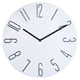 thumbnail image 1 of Reloj de pared silencioso de 12 pulgadas para sala de estar, dormitorio y hogar. blanco, 1 of 8