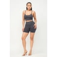 thumbnail image 2 of Washed Seamless Basic Tank Top And Shorts Set, 2 of 5