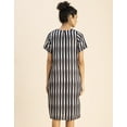 thumbnail image 4 of Moomaya Short Sleeve Round Neck Printed Dress - Women's Stylish Bodycon Dress, 4 of 9