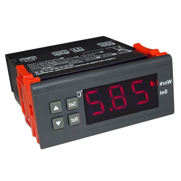 Regulador W7016C Regulador De Temperatura Digital Con Pantalla LCD, Termostato Termopar Con Sensor 12V Soledad Controlador digital de temperatura