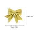 thumbnail image 2 of Bows For Christmas Tree,Christmas Bow Decorations,Glitter Bow Butterfly Gold Wreaths Bows, Small Christmas Tree Bow Sequin Bow Ties, Xmas Decorative Bows Ornaments for Home Christmas Party, 2 of 7