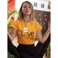 thumbnail image 2 of Live Simply Daisy T-Shirt Women -Image by Shutterstock, Female Small, 2 of 4