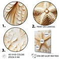 thumbnail image 3 of Designart "Golden Beige Starfish Simplicity I" Starfish Floater Framed Wall Art Prints, 3 of 5