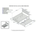 thumbnail image 4 of Nantucket Full Platform Bed with Matching Foot Board with Full Size Urban Trundle Bed in White, 4 of 6