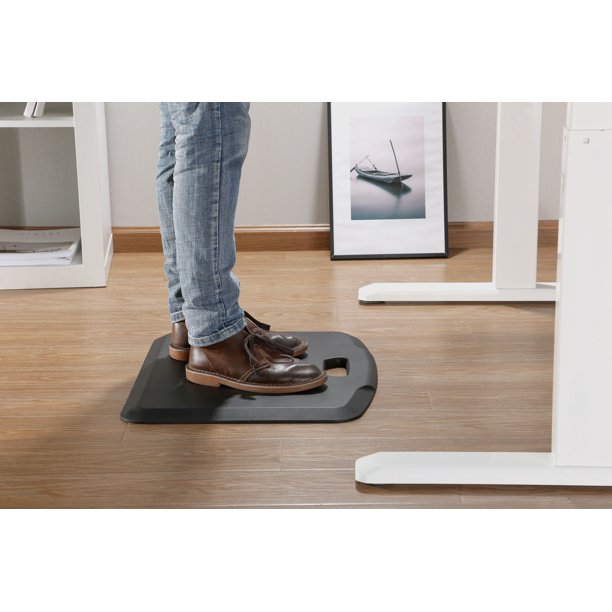 Conquer AntiFatigue Standing Comfort Mat for Home and Office, Portable Cushioned Floor Pad