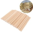 thumbnail image 5 of Raindrops  100 Pcs Wood Round Dowel Wooden Rods Lolly Sticks Unfinished Hardwood Pins Child Office, 5 of 8