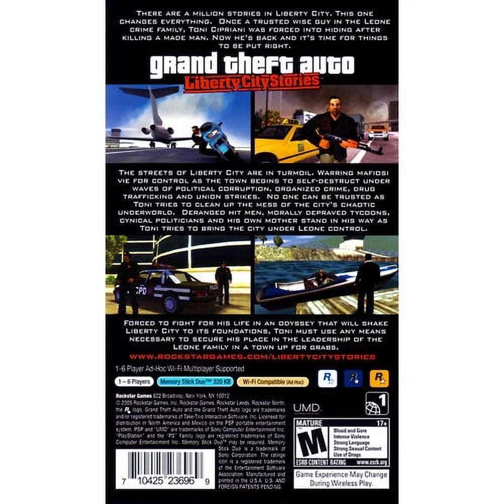 Usado: Jogo Grand Theft Auto: Liberty City Stories - psp em Promoção na  Americanas