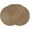 Brown a, variant on Braided Round Placemats 15 Inch for Dining Tables Natural Woven Heat Resistant Placemats Set of 6 (Tango Red)