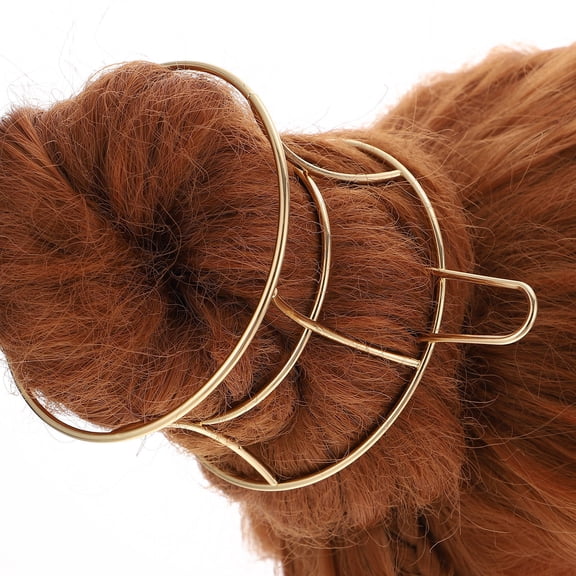 HAKIDZEL Bun Hair Stick 1Pack in Golden Alloy for Women with Elegant and Durable Design 3.14X3.14X2.04In