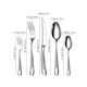 thumbnail image 4 of Juego de vajilla de acero inoxidable, set de cuchillo, tenedor y cuchara, tenedor y cuchara de postre, estrella de diamante de alta gama, 6 piezas/30 piezas, 4 of 4