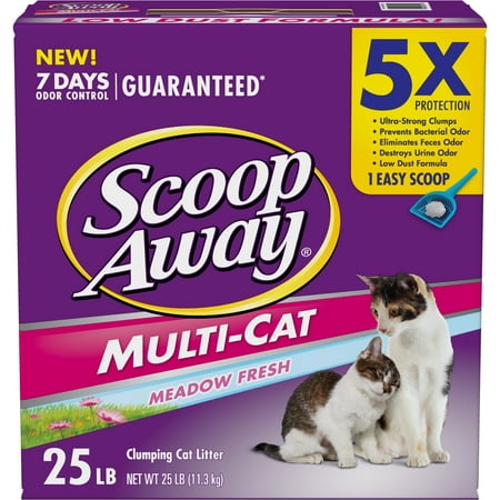 Scoop Away Multi-Cat Clumping Cat Litter, Scented, 25 (Best Litter Scoop Ever)