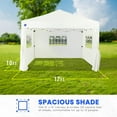 thumbnail image 2 of Open Box Z Shade Venture 12x10 Lawn & Event Pop Up Canopy, White, 2 of 7