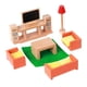 thumbnail image 2 of Juego de muebles de casa de muñecas de madera, colecciones de decoración, adornos de simulación de madera Sala de estar, 2 of 9