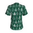 thumbnail image 3 of Uemuo Christmas Trees Printed Women's Classic V-Neck T-Shirt - Soft, Breathable, Moisture-Wicking, Perfect for Casual, Office, Travel, and Everyday Wear-Small, 3 of 5