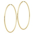thumbnail image 2 of 14k Yellow Gold Endless Hoop Earrings Round, 2 of 7