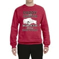thumbnail image 2 of Wild Bobby,Daddy and Daughter Always Heart to Heart Daddys Girl Father Gift, Father's Day, Unisex Crewneck Graphic Sweatshirt, Vintage Heather Red, Medium, 2 of 3