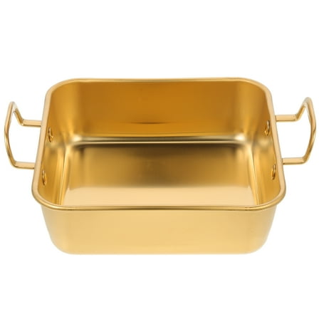 ifundom Golden Nonstick Rectangular Baking Pan Oven Bakeware for Home Cooking and Baking