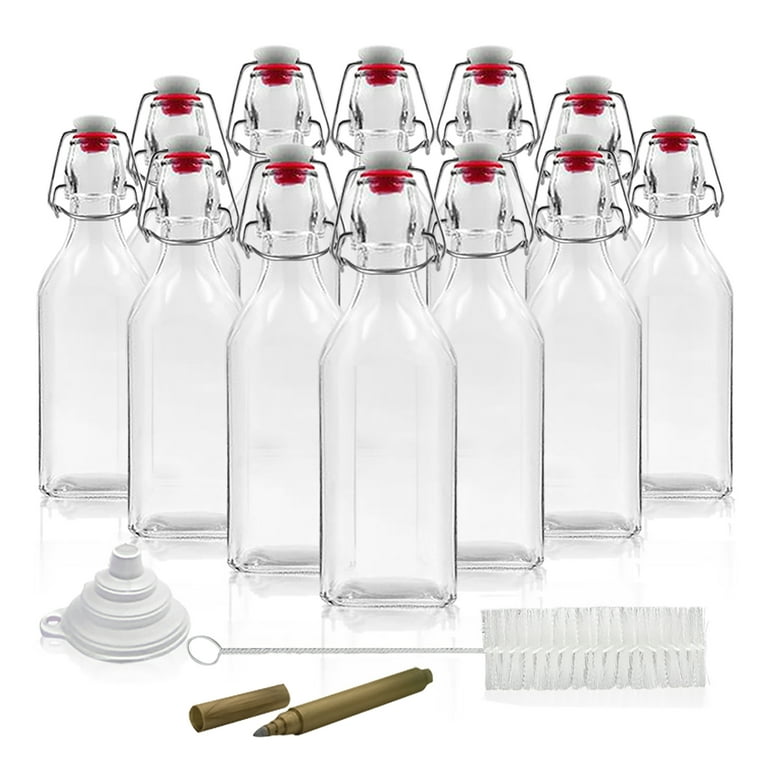 Transparent Glass Bottle & Stopper Set Online- Glass Water Bottle | Nestasia